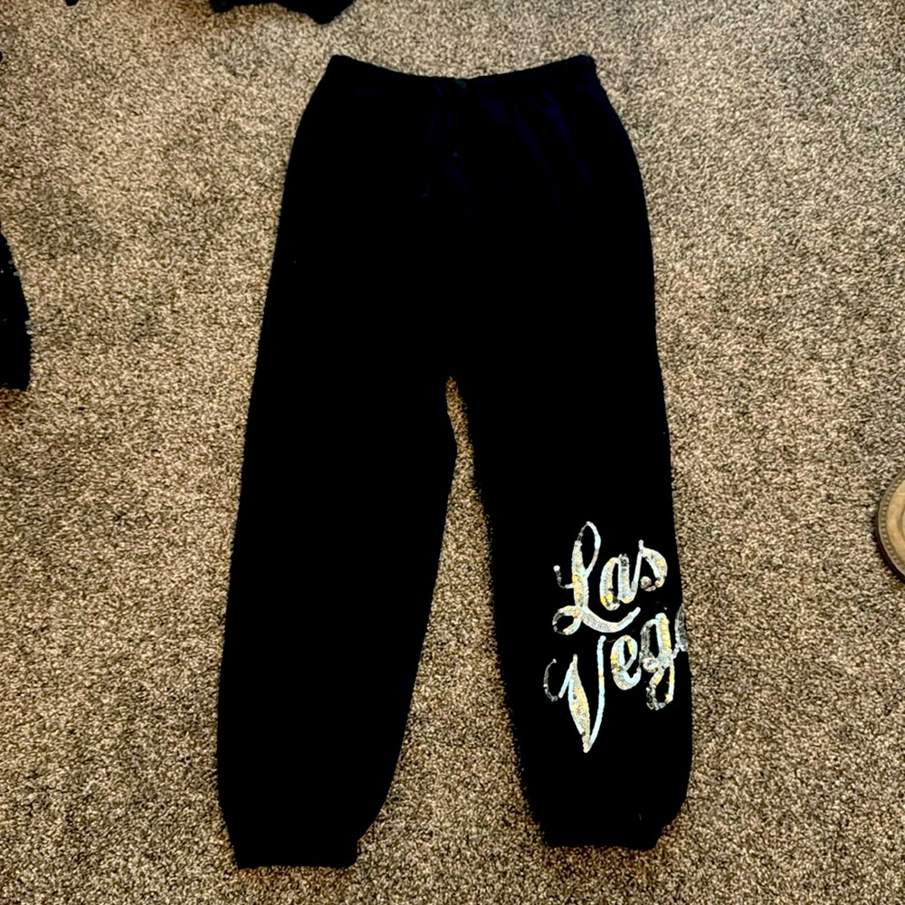VICTORIAS SECRET PINK LAS VEGAS SEQUIN JOGGERS
